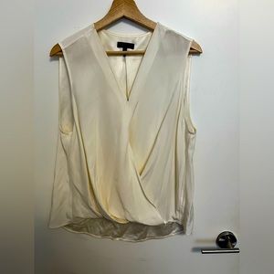 Mock wrap blouse